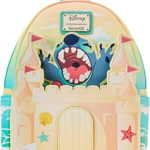 Loungefly Disney Stitch Sandcastle Beach Surprise Mini Backpack